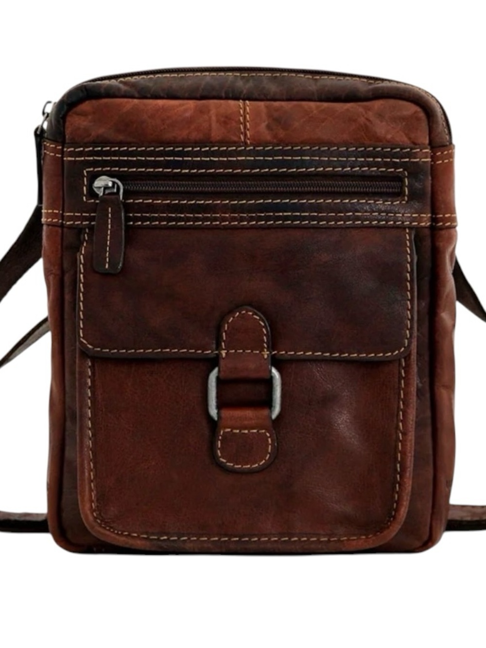 Jack Georges Men’s Voyager Slim Crossbody Bag Buffalo Leather $195
